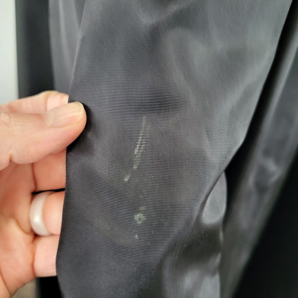 Vintage Metallic Tapestry Brocade Taffeta Peplum HighLow Peekaboo Cocktail Dress - Picture 9 of 16